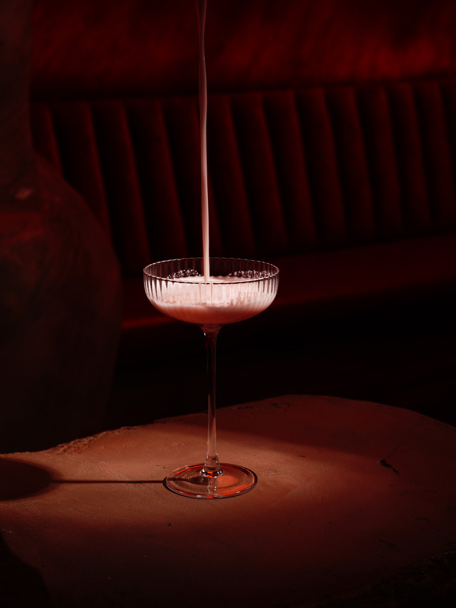 The stream finds the glass